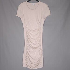 JAMES PERSE STANDARD Women’s Ruched T Shirt Mini Dress USA‎ MADE WEK6329 Size 2